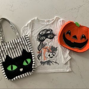 Gymboree Halloween Shirt + Cat Treat Bag (Target)